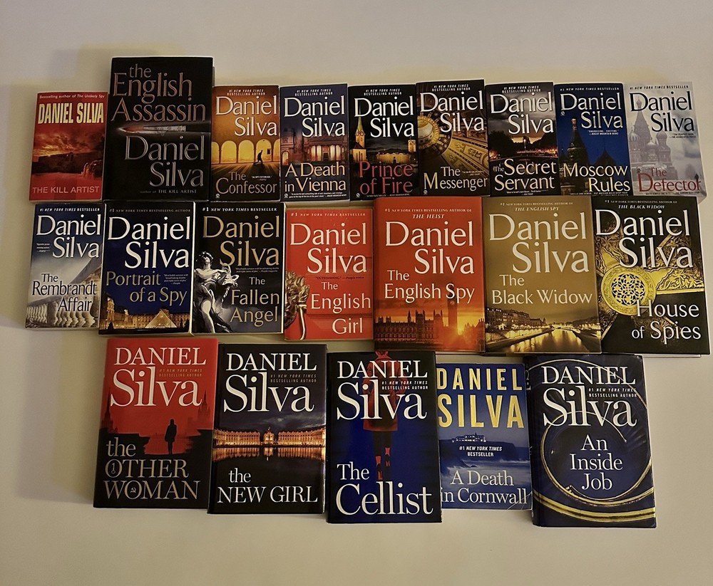 Lot of 21 Gabriel Allon Books by Daniel Silva Spy Series in Mixed Formats