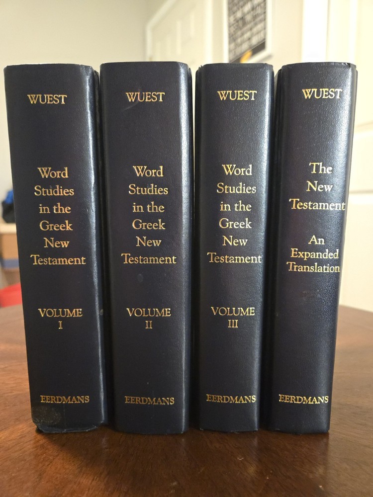 Word Studies Greek New Testament Kenneth Wuest 4 Vol Set Eerdmans HC IMMACULATE