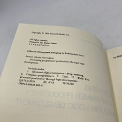 Vintage Book Increasing Programmer Productivity through Logic Development 1978