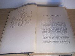Antique 1891 1st Edition SEAS & LANDS by Sir Edwin Arnold BEAUTIFUL PHOTOS!