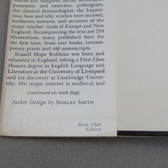 1959 The Encyclopedia of Witchcraft and Demonology by Rossell Hope Robbins BCE