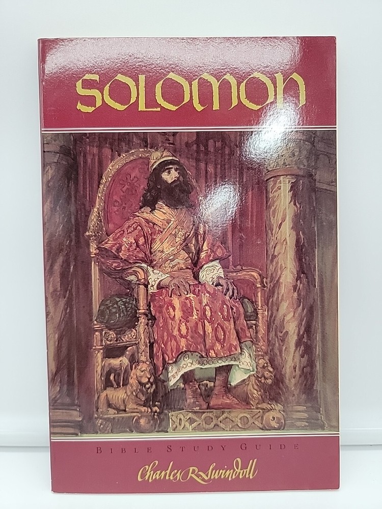 Solomon Bible Study Guide By Charles R. Swindoll NOS 1986 Religion Scriptures