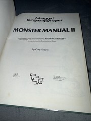 Monster Manual II AD&D #2016 Advanced Dungeons and Dragons 1983 TSR Hardcover