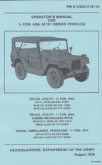 USB FLASH DRIVE US ARMY Jeep M151 Series 3810 Page Operator Repair Parts Manual
