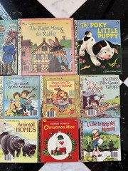 16 Rare HTF Little Golden Books Vintage Disney 1980s antique Oz Nursery MGM Lot