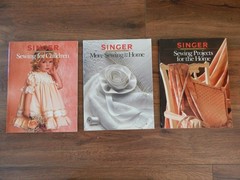 (3) Softcover Singer Sewing Reference Library For The Home & Children GREAT!!