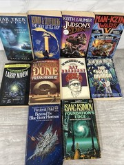 Various Sci-fi Books Asimov Bradbury Herbert Pohl Lot Of 10 E3
