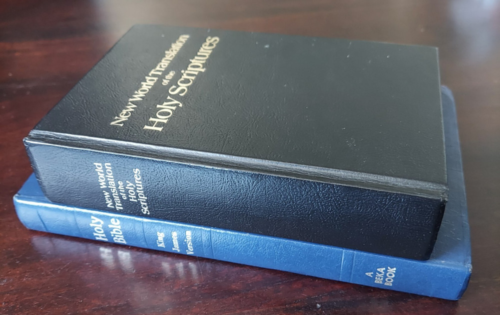 Lot Of 2 Holy Bibles – Versions: New World Translation Watchtower & King James