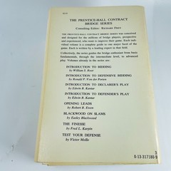 Lot 5 Vintage Contract Bridge Books Prentice-Hall Series Bidding Defense 1970s