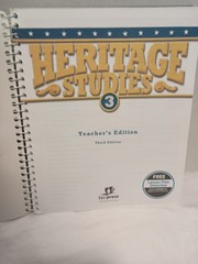 BJU Press Heritage Studies 3, Teacher’s Edition W/ Teachers Toolkit CD-rom