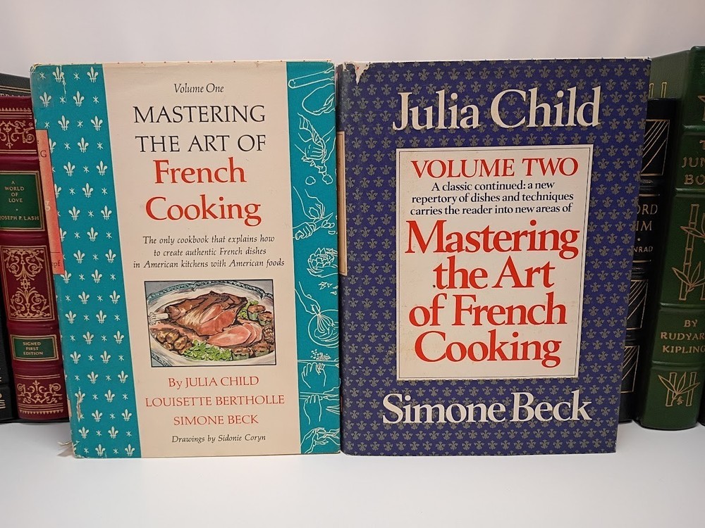 Mastering Art French Cooking Julia Child Beck Bertholle 2 Vol Set Knopf HC DJ VG