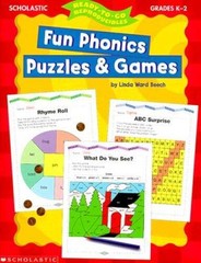 Fun Phonics Puzzles Games – Paperback By Beech, Linda Ward – GOOD