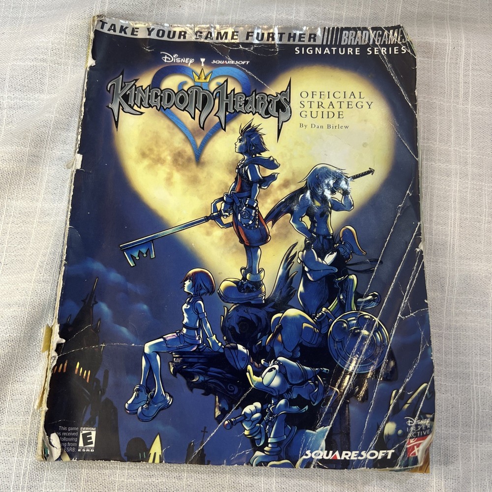 Kingdom Hearts Official Strategy Guide Brady Games No Poster *READ*