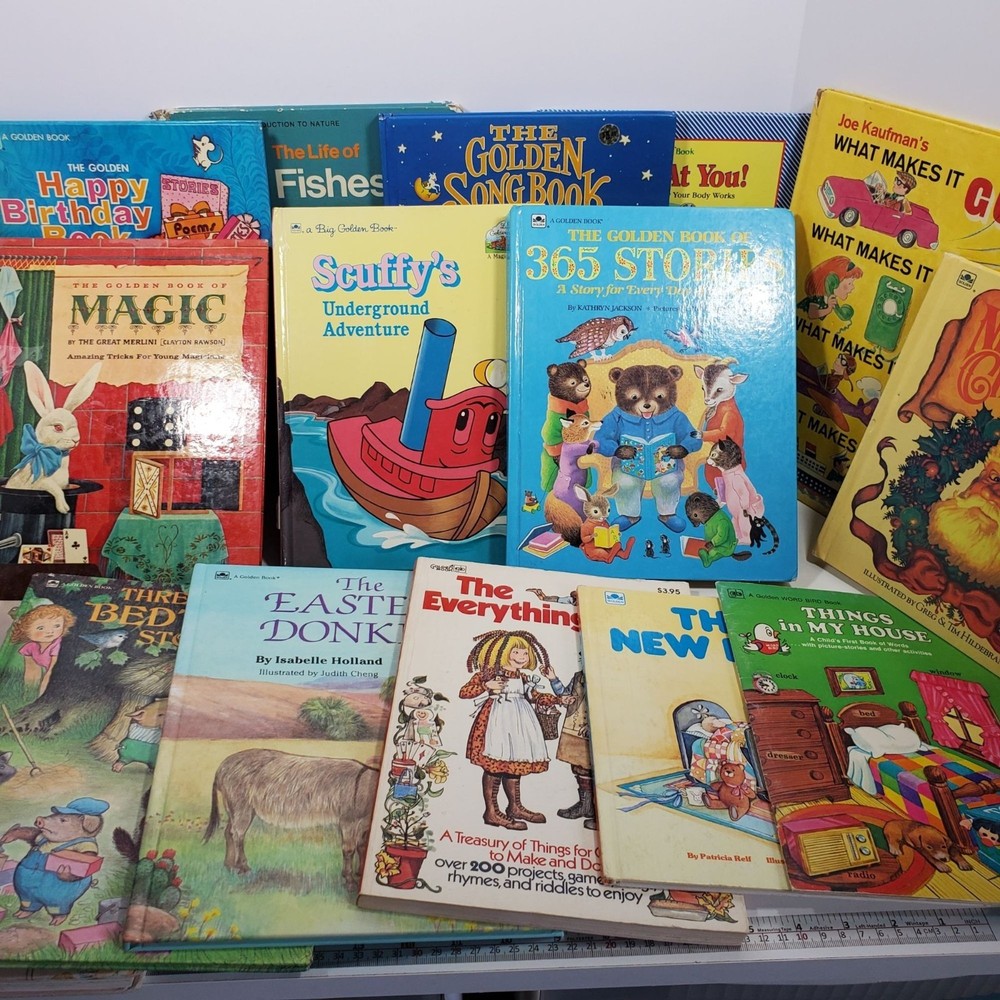 Golden Books Lot 60s 70s 80s 90s 365 Stories Christmas Songbook Bedtime Vintage