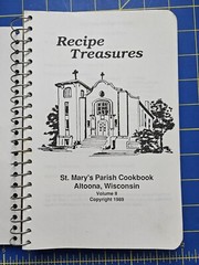 St. Mary’s Parish Cookbook Volume II 1989 Altoona WI Wisconsin Spiral 312 Pages