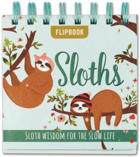 Sloths Desktop Flipbook – Hardcover By Peter Pauper Press, Inc. – GOOD