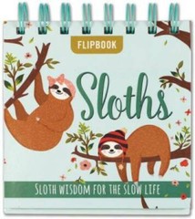 Sloths Desktop Flipbook – Hardcover By Peter Pauper Press, Inc. – GOOD