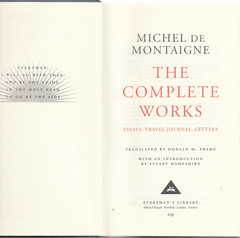 The Complete Works of Michel de Montaigne (HB, 2003, 1,336 pages)