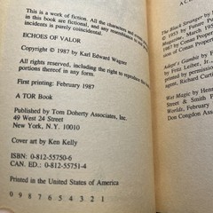 Echoes of Valor I &II Karl E. Wagner (MMPB) 2 Book Set. VG 1st/1st EB15