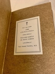 William Harvey DE MOTU CORDIS Classics of Medicine Library 1978 Near Mint