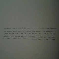 An American Exodus Dorothea Lange & Paul S. Taylor Hardcover 1939 Illustrated