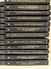 Agatha Christie Vintage Hardcover Collection Lot Bantam Mystery Books Poirot 26