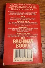 The Bachman Books Stephen King 1986 1st Signet Ed. PB Long Walk,Rage,Roadwork VG