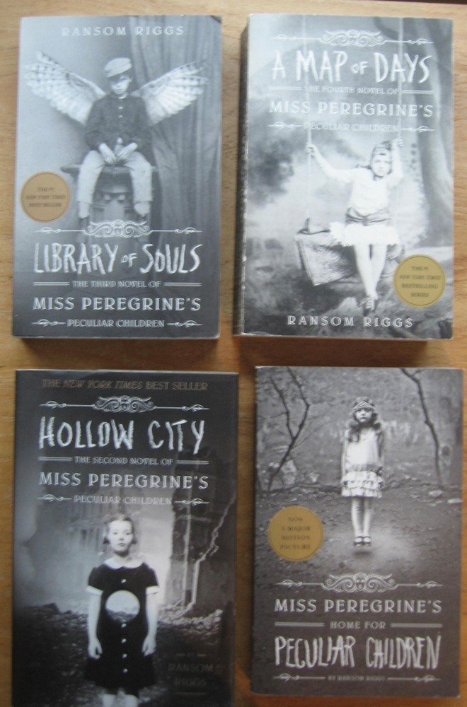 lot: 4 book set RANSOM RIGGS „Miss Peregrine’s…” (3 PB, 1HC) **LIKE NEW**