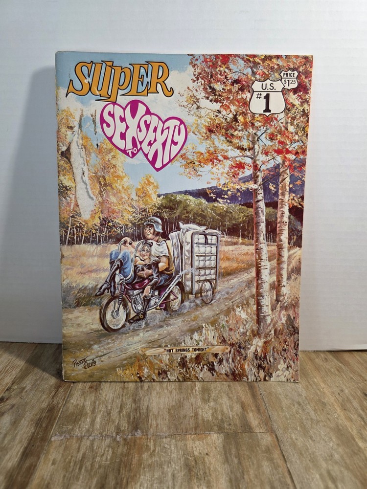 Vtg SUPER SEX TO SEXTY #1 Adult Humor Giant Comic Book Cartoon Magazine 1969