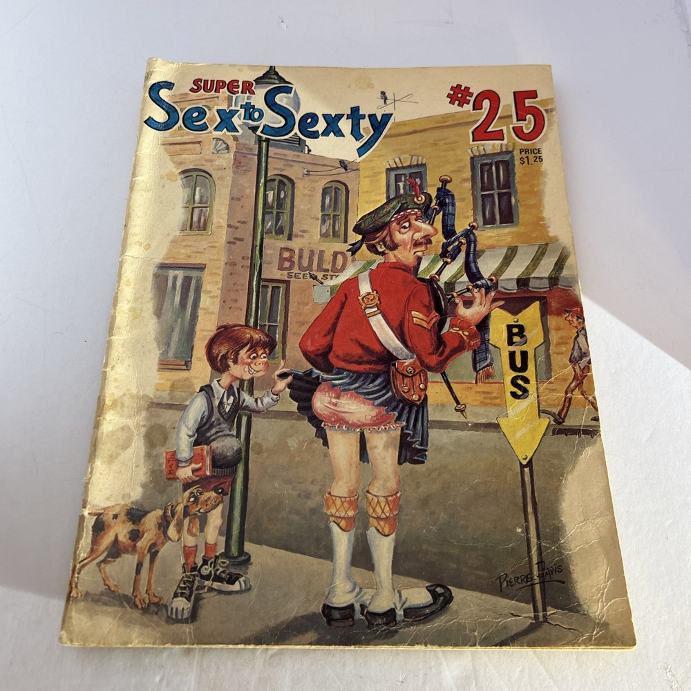 Vintage Pierre Davis, Super Sex To Sexty #25 And #9 Adult Humor, Comic Lot Of 2￼