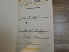 Holy Bible Vintage National Bible Press KJV White Cover with Gold Trim 1950’s