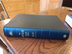 KJV Ryrie Study Bible Black Genuine Leather Red Letter Thumb-Indexed
