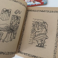 Lot of 3 Vintage Santa Christmas Coloring Books – Rand McNally – Unused