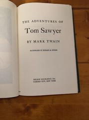 The Adventures of Tom Sawyer – Twain – Junior Deluxe Edition Good HC Dust Jacket