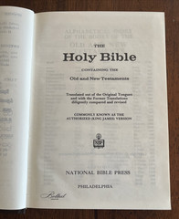 Holy Bible, King James, National Bible Press HC 1978 *NICE! *CLEAN TEXT!