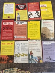 Lot Of 12 Vintage Western Paperback Books 1950’s & 60’s Mixed Authors -Good