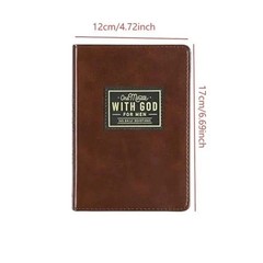 One Minute with God for Men 365 Devotions, Brown Faux Leather Flexcove Books