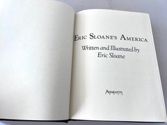 „Eric Sloane’s America” (1982-HC Leather Covers/All Gilt Page Edges)+BONUS Book