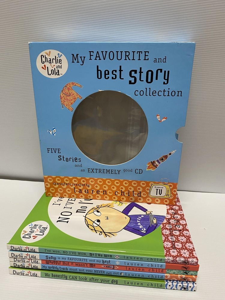 5 Charlie and Lola HB Books Box Set My Wobbly Tooth Whoops! But it Wasn’t Me