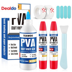 Book Repair & Binding Glue Kit – 8.5 Oz + 2×1.35 Oz Acid-Free PVA Adhesive – Neu