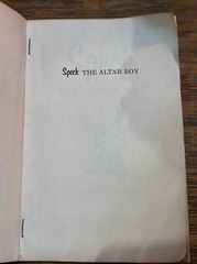 Speck The Altar Boy by Margaret Ahern 1958 Staple Bound