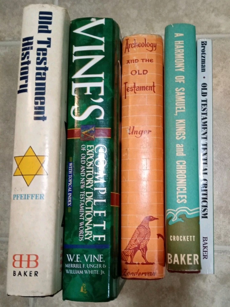 5 Books on Old Testament Studies. 4 Hardcover, 1 Paperback. 1960-1990s.