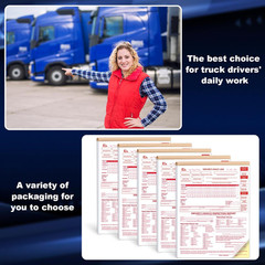 8.5X11Inch 2-In-1 Driver Log Books for Truckers Dot Log Book Driver Vehicle