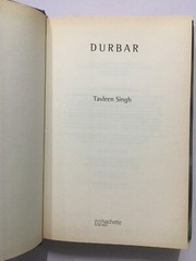 Singh, Tavleen: Durbar. 2012. 312 Pages. Hardcover