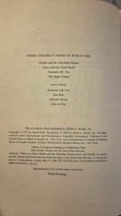 Charlie and the Great Glass Elevator by Roald Dahl (1972) First Ed., Willy Wonka