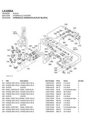 KUBOTA LA1065A FRONT LOADER ILLUSTRATED PARTS LIST MANUAL – WIRE BIND – COVERED