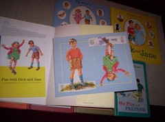 LOT of 6 DICK and JANE BOOK LOT–GROWING UP WITH DICK and JANE + 5 Hard covers