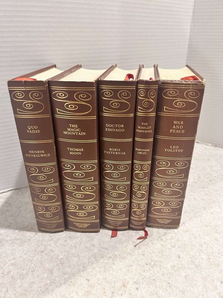 International Collectors Library Lot Of 5 Vintage Books 2 Are Unread Never Open
