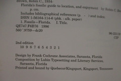 Florida’s Fossils by Brown Guide to Location, Identification and Enjoyment book