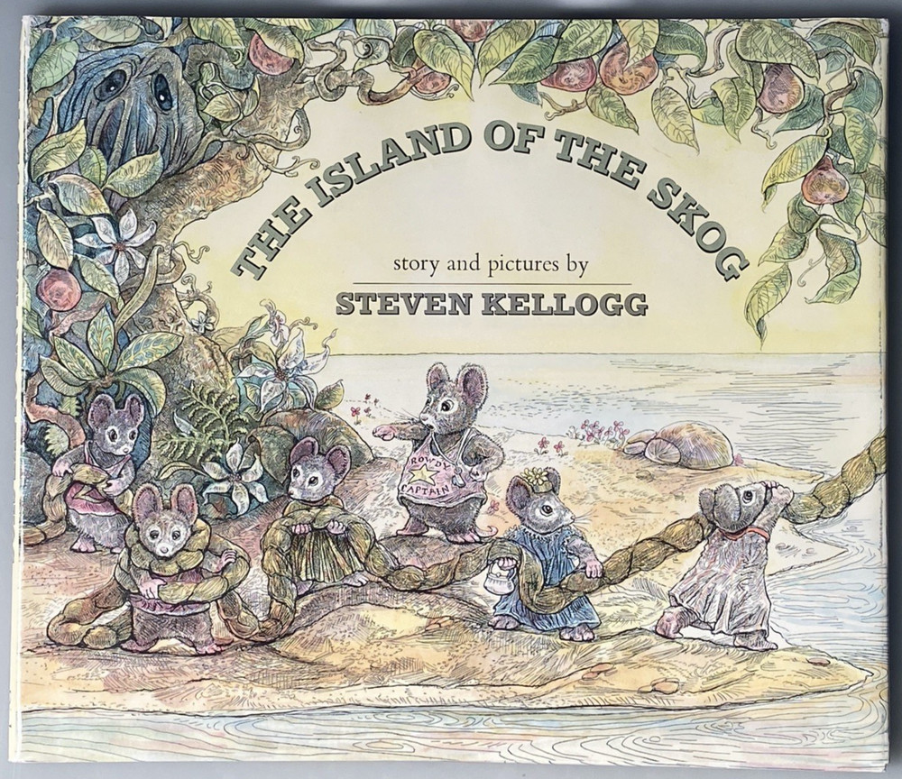 SIGNED Illustration THE ISLAND OF THE SMOG Steven Kellog Children Kids Stories